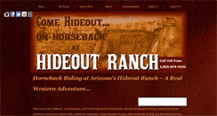 Desktop Screenshot of hideoutranch.com